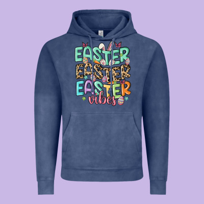 Easter Vibes Vintage Hoodie Designed By Maliassmallbusiness