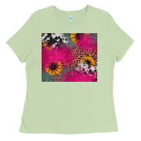Matcha pink glitter leopard cowhide Ladies Tee - JahusDesignShop