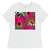 White pink glitter leopard cowhide Ladies Tee - JahusDesignShop