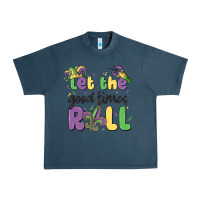 Midnight Navy let the good times roll Urban Heavy Tee - MaliasSmallBusiness