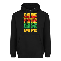 Black unapologetically dope cowgirl Heavyweight Hoodie - CowGirlArtShop