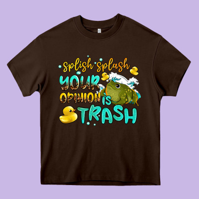 Splish Splash Your Opinion Is Trash Heavy Core Tee Designed By Adodesignshop