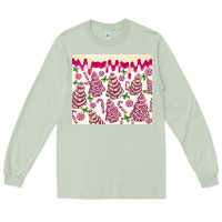 Matcha pink christmas tree cakes Long Sleeve Tee - MaliasSmallBusiness
