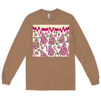 Toasted Coconut pink christmas tree cakes Long Sleeve Tee - MaliasSmallBusiness