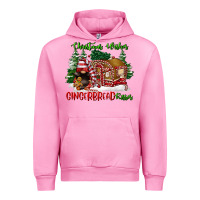 Fuchsia Pink christmas wishes gingerbread kisses Urban Hoodie - FaDigitalArtStudio