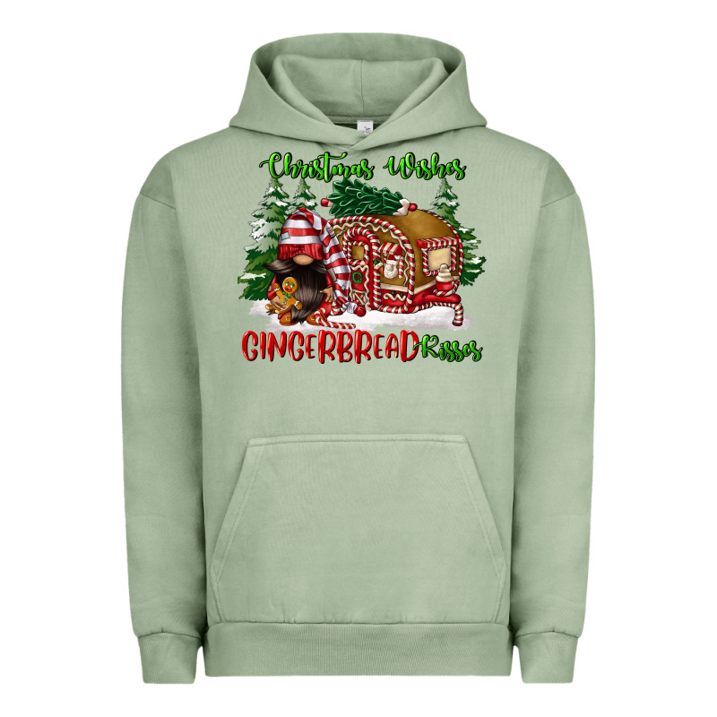 Christmas Wishes Gingerbread Kisses Urban Hoodie by FaDigitalArtStudio | Teevron