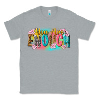 Heather Grey you are enough Classic Tee - NancyCooperArtShop