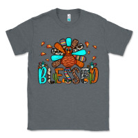 Charcoal Heather blessed turkey Classic Tee - JahusDesignShop