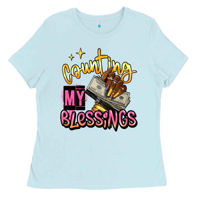 Counting My Blessings Afro Hands Ladies Tee by RanaPortraitStore | Teevron