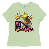 Matcha counting my blessings afro hands Ladies Tee - RanaPortraitStore