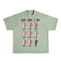 Oil Green god says i am bible verse stanley Urban Heavy Tee - MaliasSmallBusiness