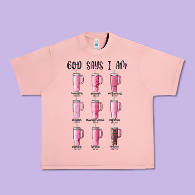 God Says I Am Bible Verse Stanley Urban Heavy Tee Designed By Maliassmallbusiness