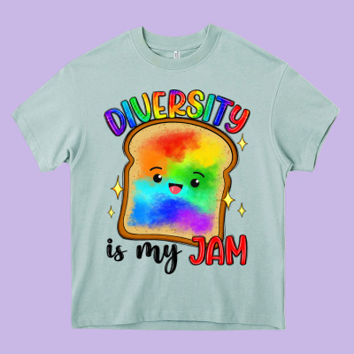 Diversity Is My Jam Heavy Core Tee Designed By Artiststas