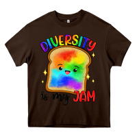 Chocolate Brown diversity is my jam Heavy Core Tee - Artiststas