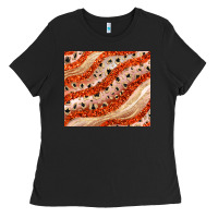 Black orange glitter Ladies Tee - JahusDesignShop