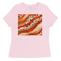 Bubblegum Pink orange glitter Ladies Tee - JahusDesignShop
