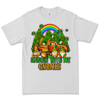 Dove Grey hangin with my gnomes with rainbow Premium Tee - AdoDesignShop