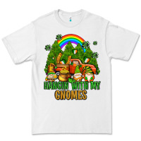 White hangin with my gnomes with rainbow Premium Tee - AdoDesignShop