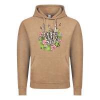 Vintage Coffee skeleton flowers Vintage Hoodie - MaliasSmallBusiness