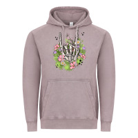 Vintage Zinc skeleton flowers Vintage Hoodie - MaliasSmallBusiness
