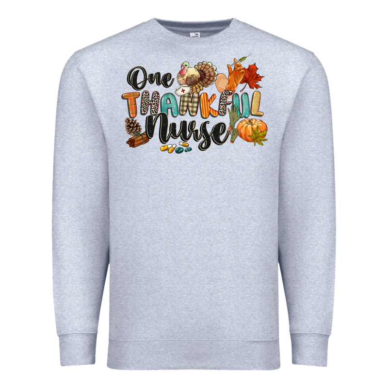 One Thankful Nurse Premium Sweatshirt by CowGirlArtShop | Teevron