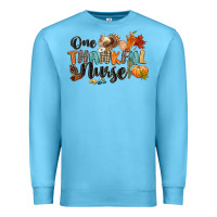 Ocean Blue one thankful nurse Premium Sweatshirt - CowGirlArtShop