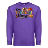 Purple one thankful nurse Premium Sweatshirt - CowGirlArtShop