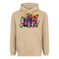 Mushroom mardi gras gnome truck Heavyweight Hoodie - CowGirlArtShop
