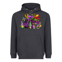 Smoke mardi gras gnome truck Heavyweight Hoodie - CowGirlArtShop
