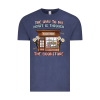Vintage Denim the way to my heart is through the bookstore Vintage Tee - MaliasSmallBusiness