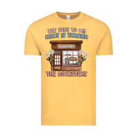 Vintage Mustard the way to my heart is through the bookstore Vintage Tee - MaliasSmallBusiness