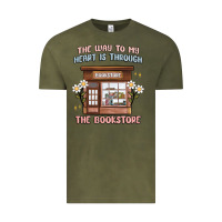 The Way To My Heart Is Through The Bookstore Vintage Tee | Teevron