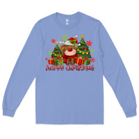 Merry Christmas Reindeer Long Sleeve Tee | Teevron