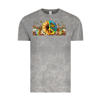 Cloud Rock hippie soul leopard sunflower Vintage Tee - JahusDesignShop