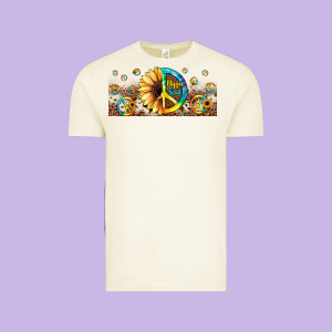 Hippie Soul Leopard Sunflower Vintage Tee Designed By Jahusdesignshop