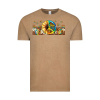 Vintage Coffee hippie soul leopard sunflower Vintage Tee - JahusDesignShop