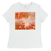 White orange glitter Ladies Tee - JahusDesignShop