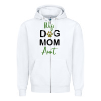 White Wife Dog Mom Aunt Zipper Hoodie - Bettercallsaul