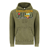 Vintage Olive transportation squad Vintage Hoodie - MaliasSmallBusiness
