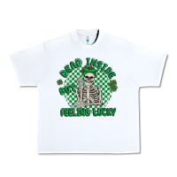 White dead inside but feeling lucky Urban Heavy Tee - MaliasSmallBusiness