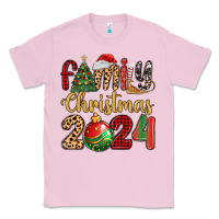 Bubblegum Pink family christmas 2024 Classic Tee - MaliasSmallBusiness