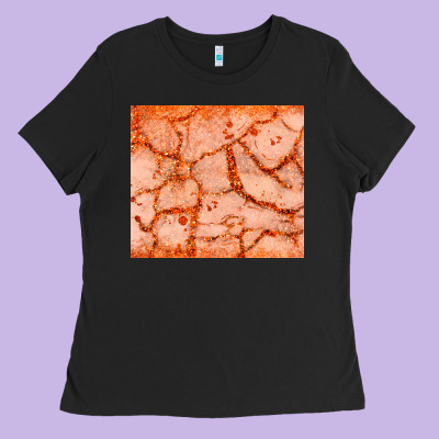 Orange Glitter Ladies Tee Designed By Jahusdesignshop