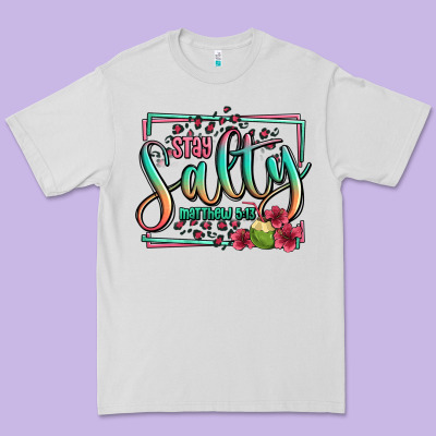 Stay Salty Matthew 5 13 Summer Premium Tee Designed By Jasminsmagicworld