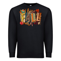 Black i love fall most of all Premium Sweatshirt - CowGirlArtShop