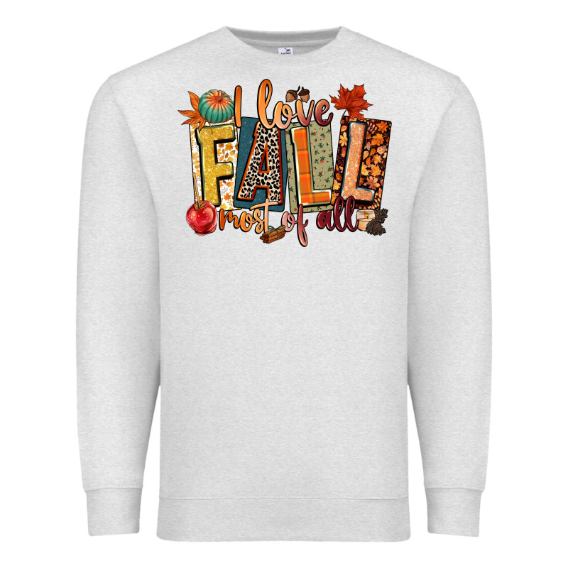 I Love Fall Most Of All Premium Sweatshirt by CowGirlArtShop | Teevron