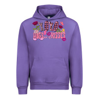 Tulip Xoxo Hugs And Kisses Valentine's Day Urban Hoodie - FaDigitalArtStudio
