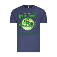 Vintage Denim lucky world tour st. patricks day Vintage Tee - MaliasSmallBusiness