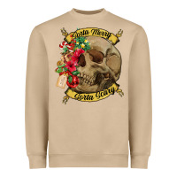 Mushroom Sorta merry sorta scary skull Heavyweight Sweatshirt - NancyCooperArtShop