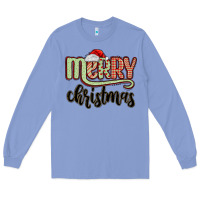 Colony Blue merry christmas Long Sleeve Tee - MaliasSmallBusiness