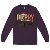 Plum merry christmas Long Sleeve Tee - MaliasSmallBusiness
